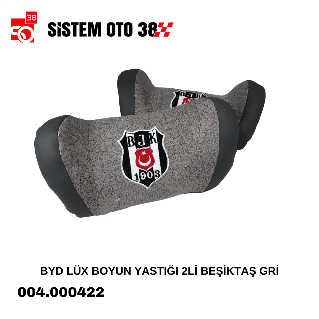 BYD LÜX BOYUN YASTIĞI 2Lİ BEŞİKTAŞ GRİ |  | BOYUN YASTIKLARI