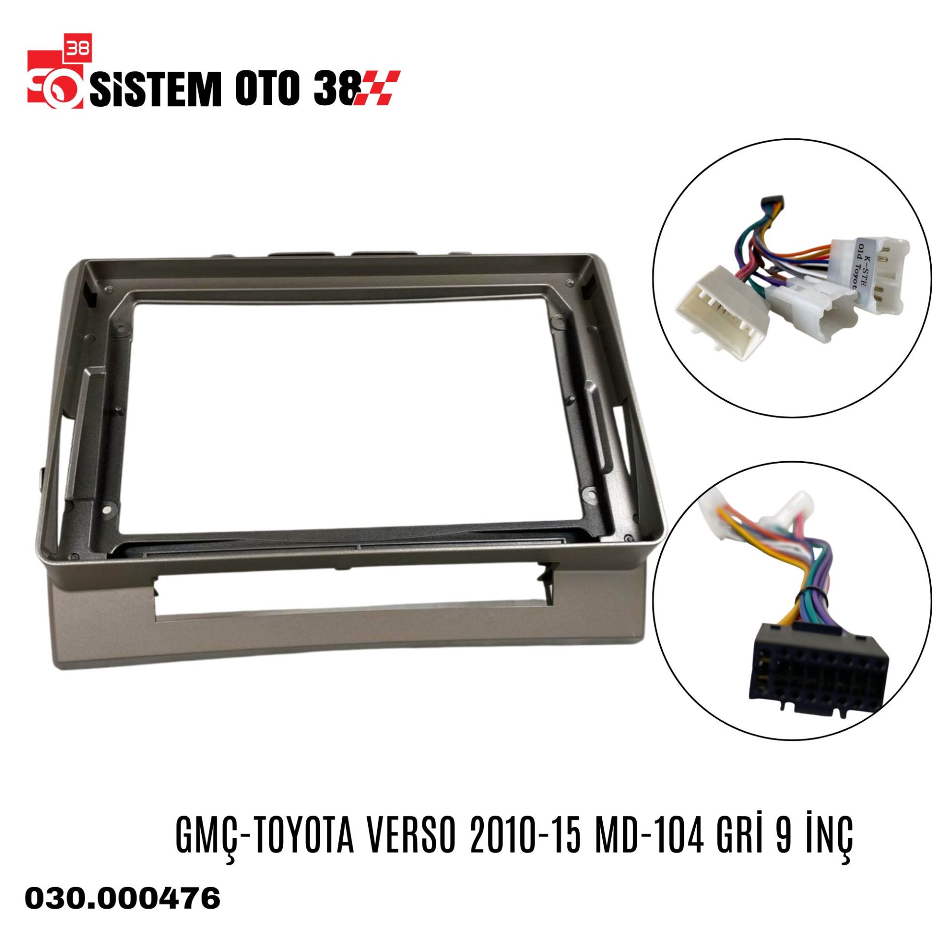 GMÇ-TOYOTA VERSO 2010-15 MD-104 GRİ 9 İNÇ |  | MULTİMEDYALAR