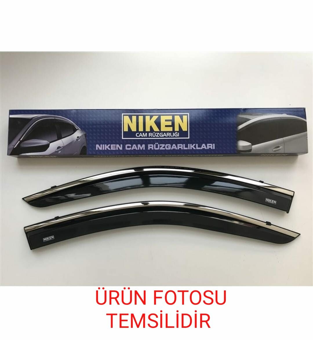 NİKEN VW CADDY 03-19 KROMLU CAM RÜZGARLIĞI 2Lİ |  | KROMLU CAM RÜZGARLIKLARI