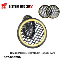 TRM 20CM IŞIKLI HOPARLÖR KAPAĞI SARI |  | SES MONTAJ EKİPMANLARI