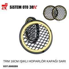 TRM 16CM IŞIKLI HOPARLÖR KAPAĞI SARI |  | SES MONTAJ EKİPMANLARI