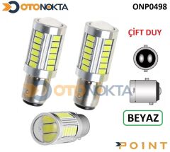 AMPUL STOP 93 CIFT DUY 33 LED BEYAZ POINT
