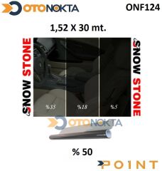 CAM FILMI 152X30MT CIZILMEZ L.BLACK %50 SNOW STONE
