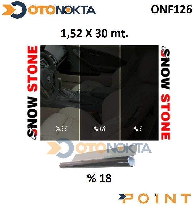 CAM FILMI 152X30MT CIZIL DARK BLACK %18 SNOW STONE