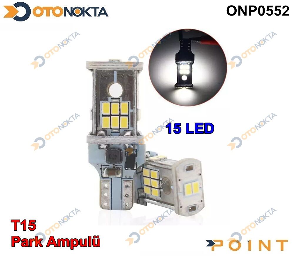 PARK AMPUL T15 12V BEYAZ 15 LED BEYAZ POINT