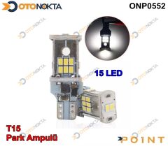 PARK AMPUL T15 12V BEYAZ 15 LED BEYAZ POINT