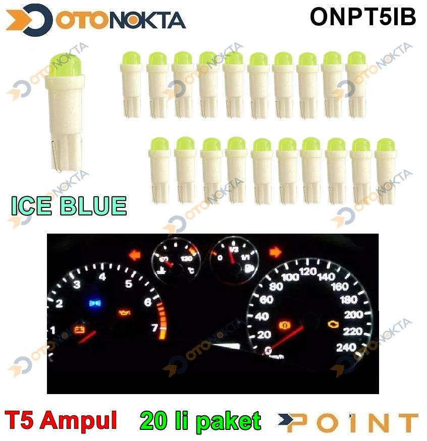 AMPUL GOSTERGE LEDLI T5 ICE BLUE PAKET 20 LI POINT