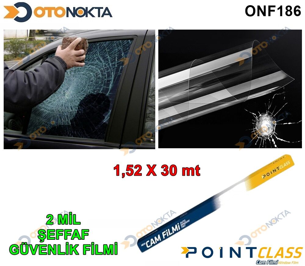 CAM FILMI GUVENLIK 1PLY 2MIL 152X30M SEFFAF POINT