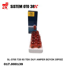 SL-3705 T20 93 TEK DUY AMBER 1 KUTU 10 LU |  | HALOJEN AMPUL GRUBU