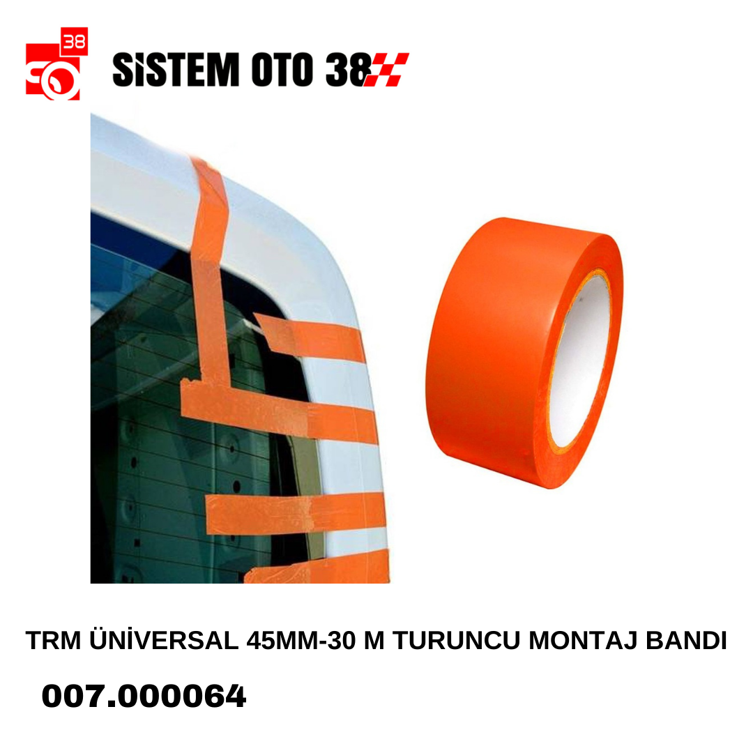 TRM ÜNİVERSAL 45MM-30 M TURUNCU MONTAJ BANDI |  | BANTLAR VE YAPIŞTIRICILA