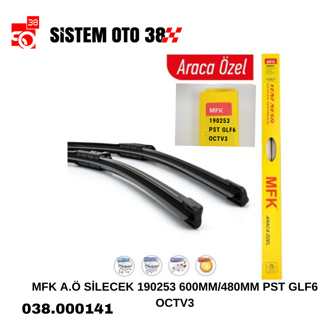MFK A.Ö SİLECEK 190253 600MM/480MM PST GLF6 OCTV3 |  | SİLECEKLER