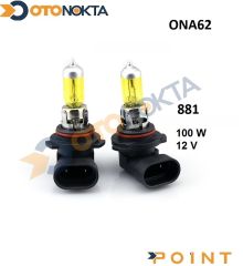 FAR AMPULU HALOJEN SARI 100W 12V 881 POINT