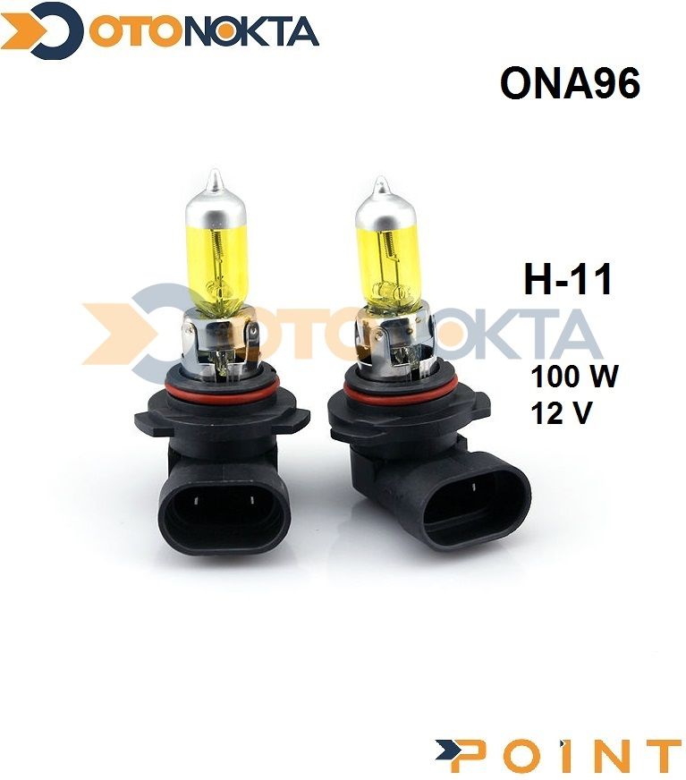 FAR AMPULU HALOJEN SARI 100W 12V H11 POINT