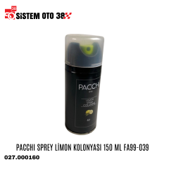 PACCHI SPREY LİMON KOLONYASI 150 ML FA99-039 |  | KOZMETİK GRUBU