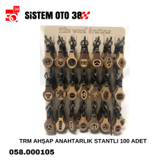 TRM AHŞAP ANAHTARLIK STANTLI 100 AD |  | ANAHTRLIKLAR