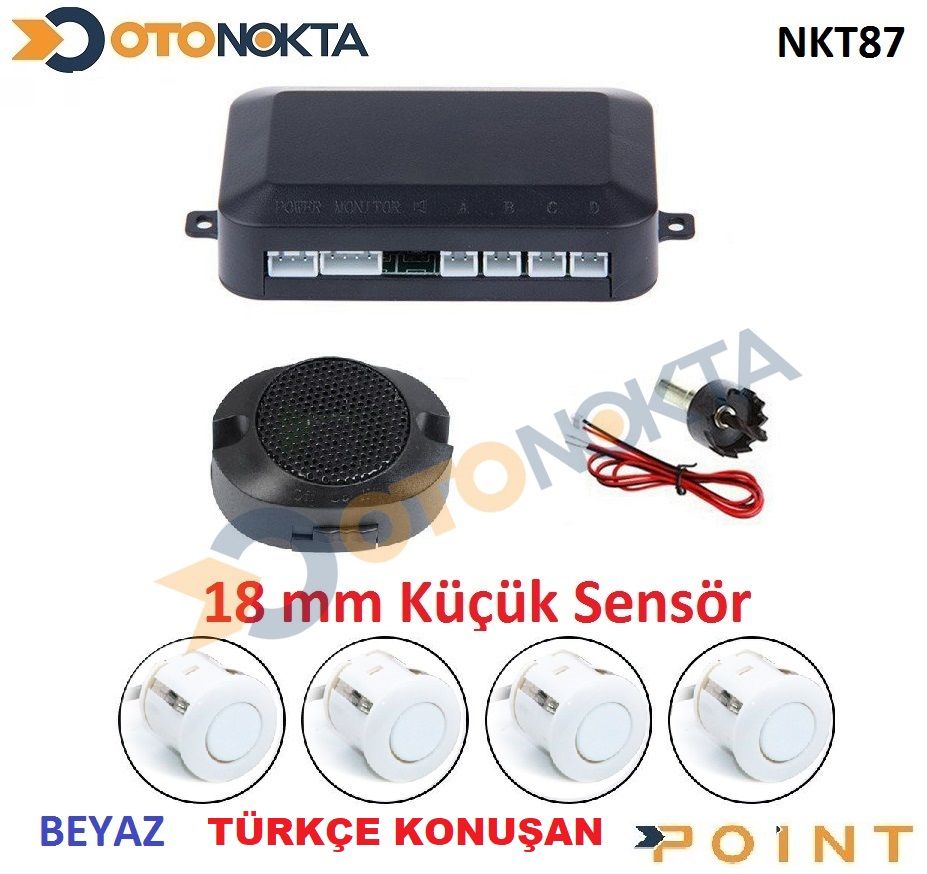 PARK SENSORU 22MM EKRANLI TURKCE KONUSAN BEYAZ SNT