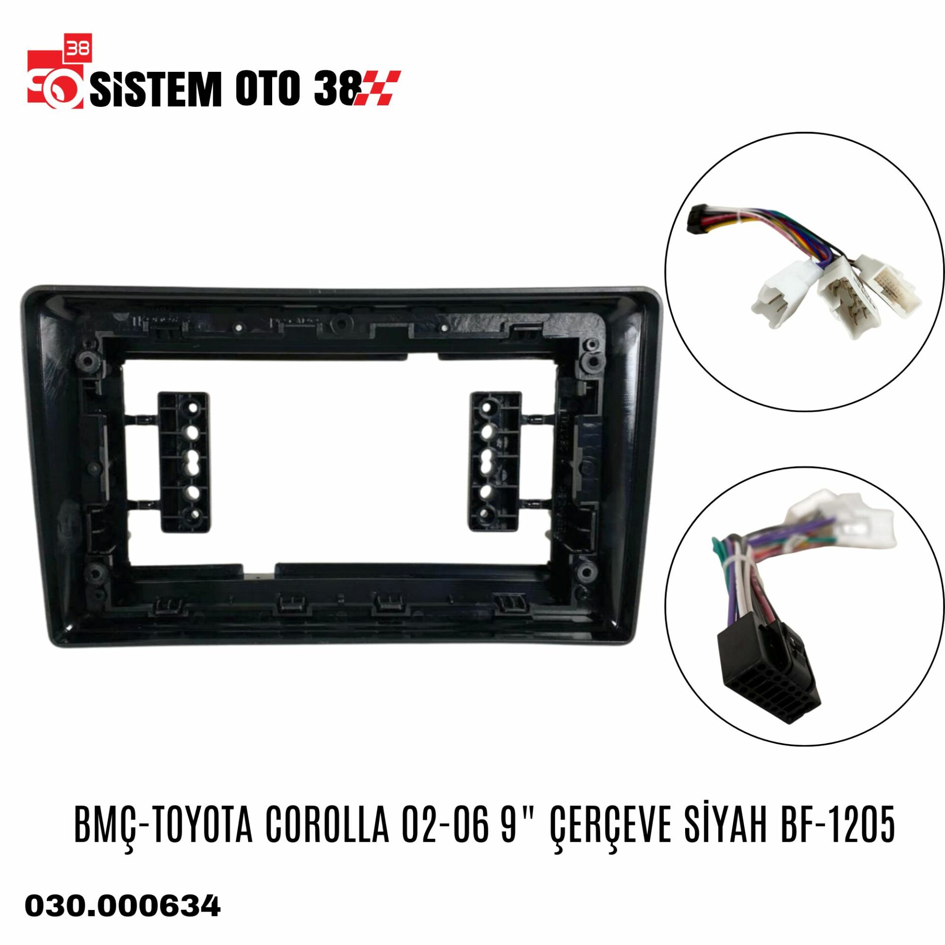BMÇ-TOYOTA COROLLA 02-06 9'' ÇERÇEVE SİYAH BF-1205 |  | MULTİMEDYALAR