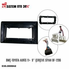 BMÇ-TOYOTA AURİS 11+  9'' ÇERÇEVE SİYAH BF-1206 |  | MULTİMEDYALAR