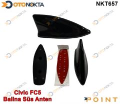ARACA OZEL BALINA ANTEN CIVIC 2015> FC5 SIYAH