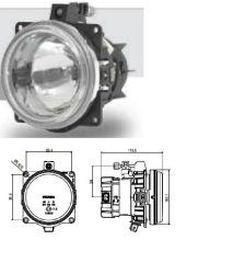 FAR,SPOT,CADFACE, 12V, KAPAK+KABLO, ÇİZGİSİZ CAMLI   KARSAN (H1) CARGO 3230 YM UZUN HÜZME