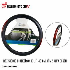 RBZ 510010 DİREKSİYON KILIFI 40 CM KRMZ ALEV DESEN |  | DİREKSİYON KILIFLARI