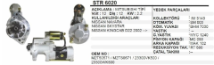MARŞ MOTORU 12V 2,2KW 12D MİT.TİPİ NiSSAN PICK-UP (D22) 2.5D-(D222) 3.0TD /SKYSTAR 2.5Dİ/(D22) 2.5Dİ