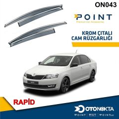 CAM RUZGARLIGI 4 LU KROMLU SKODA RAPID POINT