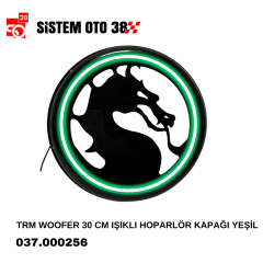 TRM WOOFER 30 CM IŞIKLI HOPARLÖR KAPAĞI YEŞİL |  | SES MONTAJ EKİPMANLARI