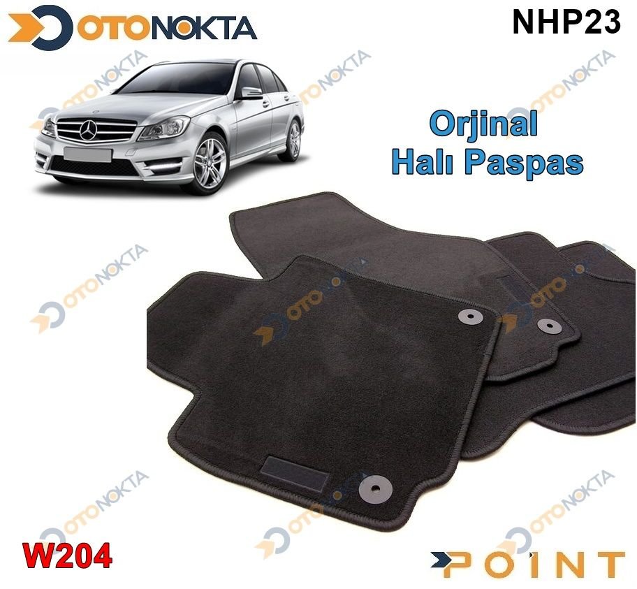 HALI PASPAS ORJINAL GECMELI SIYAH C W204 07-14