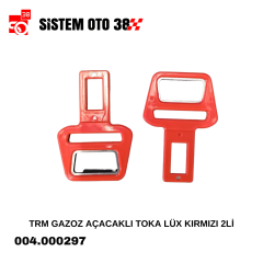 TRM GAZOZ AÇACAKLI TOKA LÜX KIRMIZI 2Lİ |  | ARAÇ İÇİ AKSESUARLAR