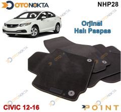 HALI PASPAS ORJINAL GECMELI SIYAH CIVIC 2012-2016