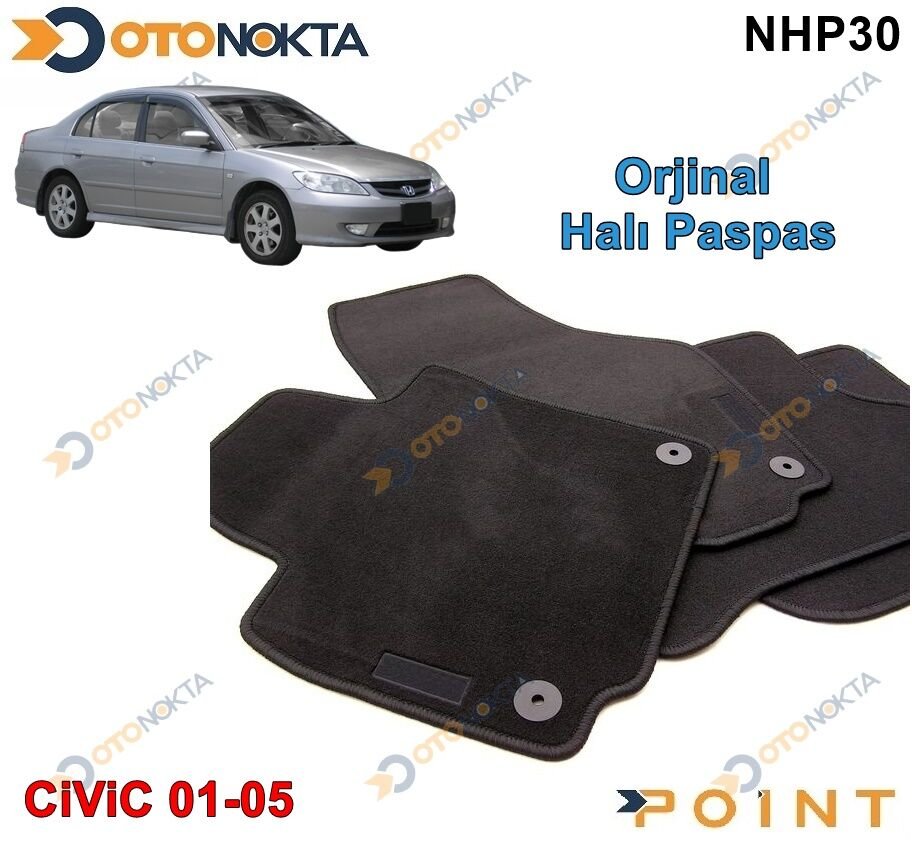 HALI PASPAS ORJINAL GECMELI SIYAH CIVIC 2001-2005