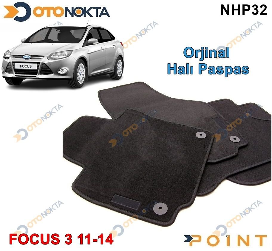 HALI PASPAS ORJINAL GECMELI SIYAH FOCUS 3 11-14