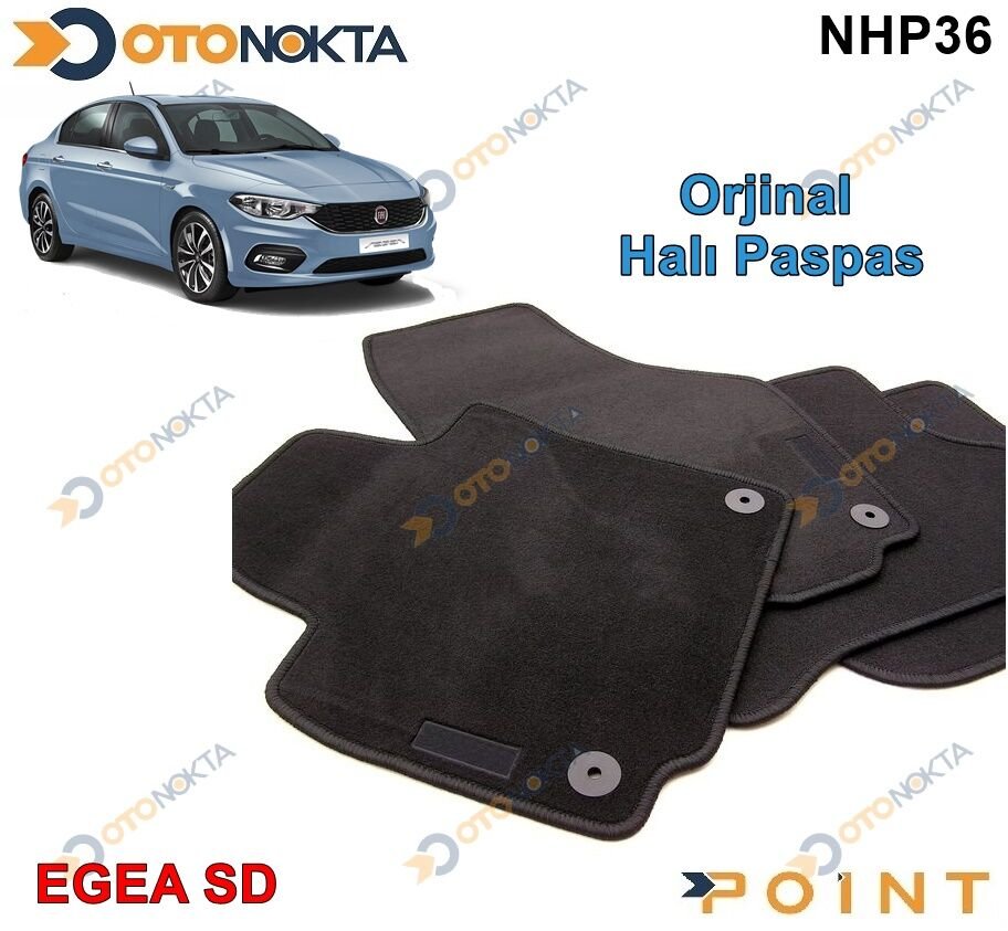 HALI PASPAS ORJINAL GECMELI SIYAH EGEA SD 2015>