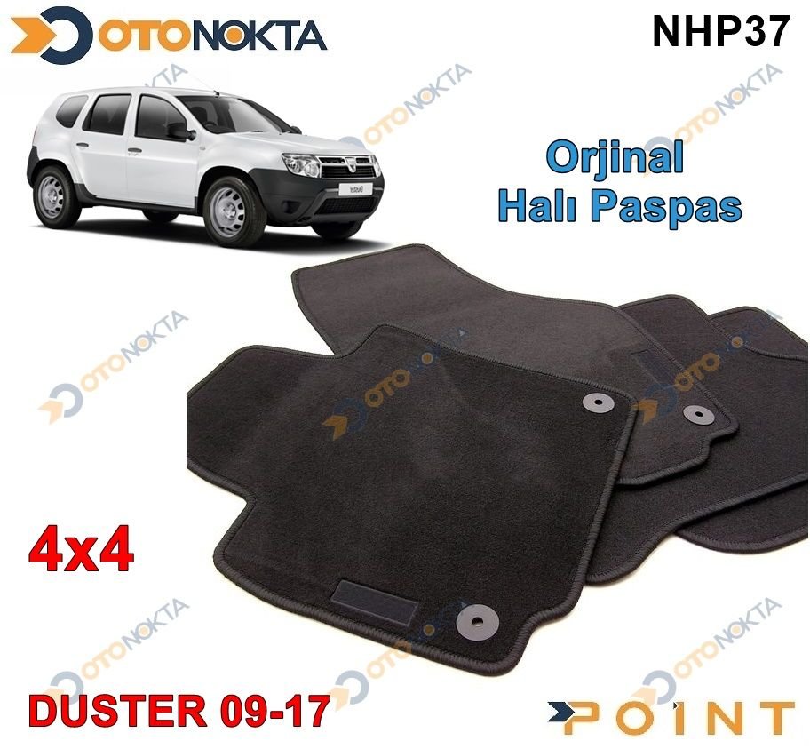 HALI PASPAS ORJINAL GECMELI SIYAH DUSTER 4*4 09-17