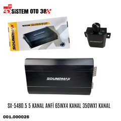 SX-5480.5 5 KANAL ANFİ 65WX4 KANAL 350WX1 KANAL |  | ANFİLER