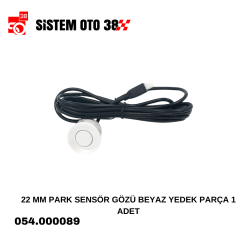 22 MM PARK SENSÖR GÖZÜ BEYAZ YEDEK PARÇA 1 ADET |  | PARK SENSÖRLERİ