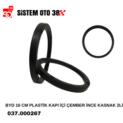 BYD 16 CM PLASTİK  KAPI İÇİ ÇEMBER İNCE KASNAK 2Lİ |  | SES MONTAJ EKİPMANLARI