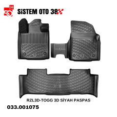 RZL3D-TOGG 3D SİYAH PASPAS |  | 3D PASPASLAR