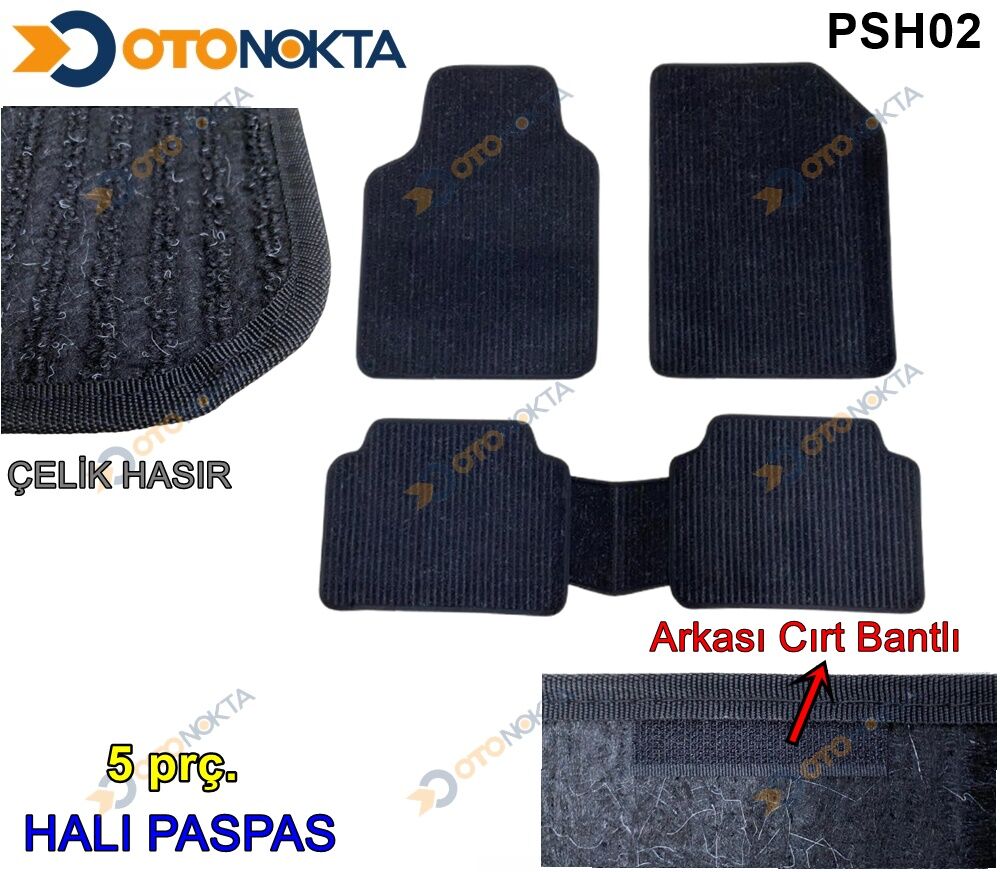 PASPAS HALI UNIVERSAL HASIR SIYAH-SIYAH POINT