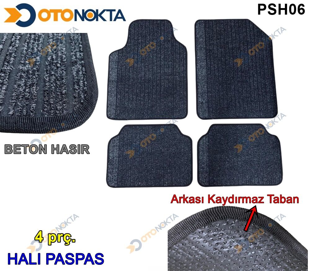 PASPAS HALI UNIVERSAL KALITELI MODEL SIYAH-SIYAH