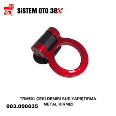 TRM501 ÇEKİ DEMİRİ SÜS YAPIŞTIRMA METAL KIRMIZI |  | ARAÇ DIŞI AKSESUARLAR