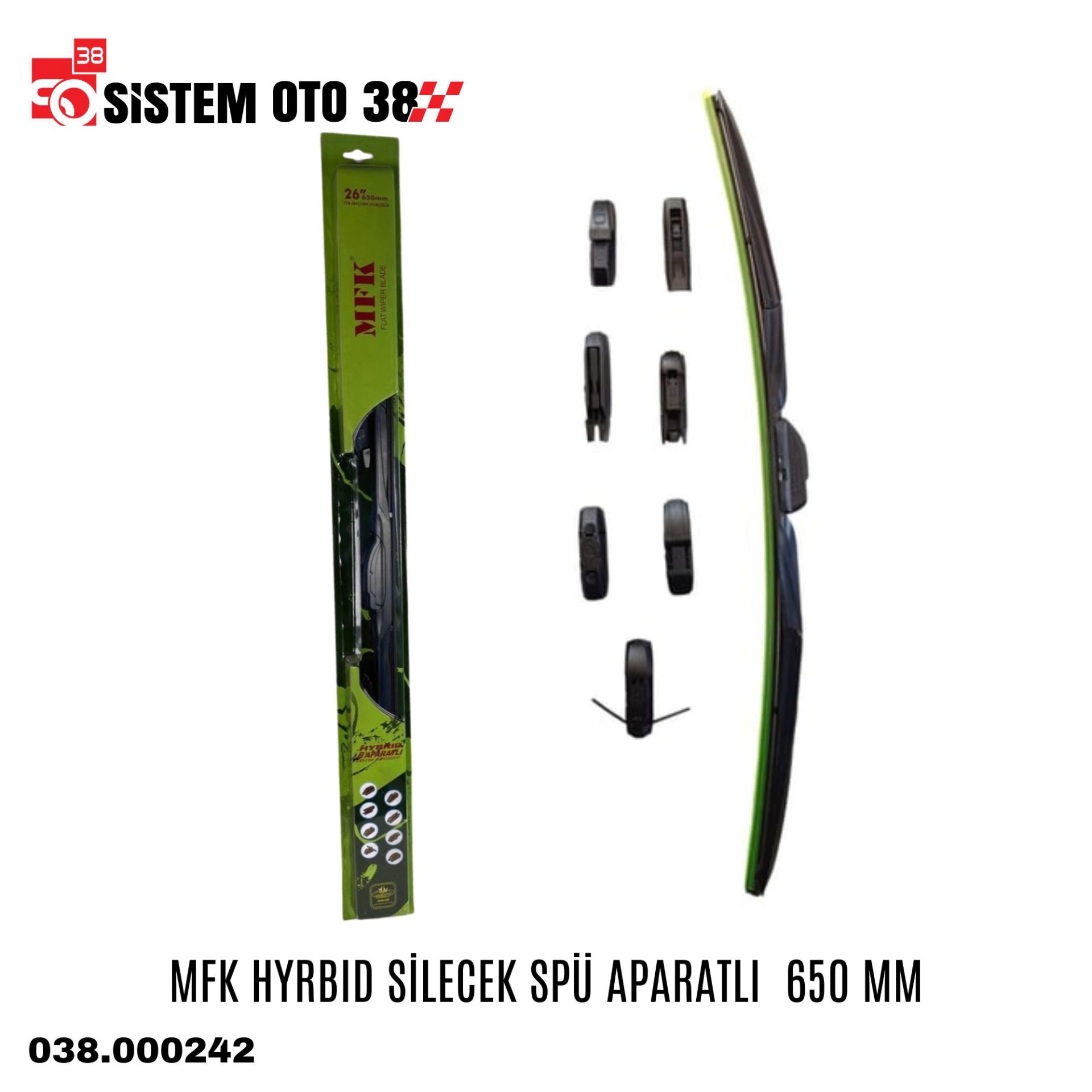 MFK HYRBID SİLECEK SPÜ APARATLI  650 MM |  | SİLECEKLER