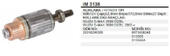 MARŞ KOLL. HITACHI TİP 12V ISUZU D.MAX PICK UP 2.5-3.0 27 DİLİM 9 DİŞ ÇAP 52,80 mm UZUNLUK 173 mm IM