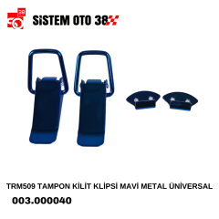 TRM509 TAMPON KİLİT KLİPSİ MAVİ METAL ÜNİVERSAL |  | ARAÇ DIŞI AKSESUARLAR