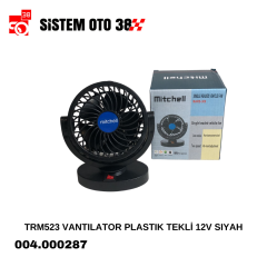 TRM523 VANTILATOR PLASTIK TEKLİ 12V SIYAH |  | ARAÇ İÇİ AKSESUARLAR