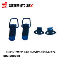 TRM505 TAMPON KİLİT KLİPSİ MAVİ ÜNİVERSAL |  | ARAÇ DIŞI AKSESUARLAR