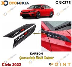 CAMURLUK USTU VENTIL DEKORU SIYAH CIVIC 2022 POINT