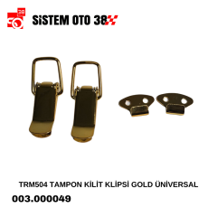 TRM504 TAMPON KİLİT KLİPSİ GOLD ÜNİVERSAL |  | ARAÇ DIŞI AKSESUARLAR